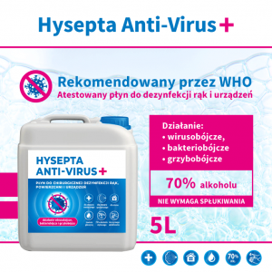 Hysepta Anti-Virus 5L - płyn do dezynfekcji